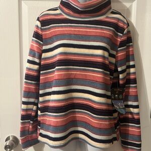NWT Striped Fleece Women's Pullover
